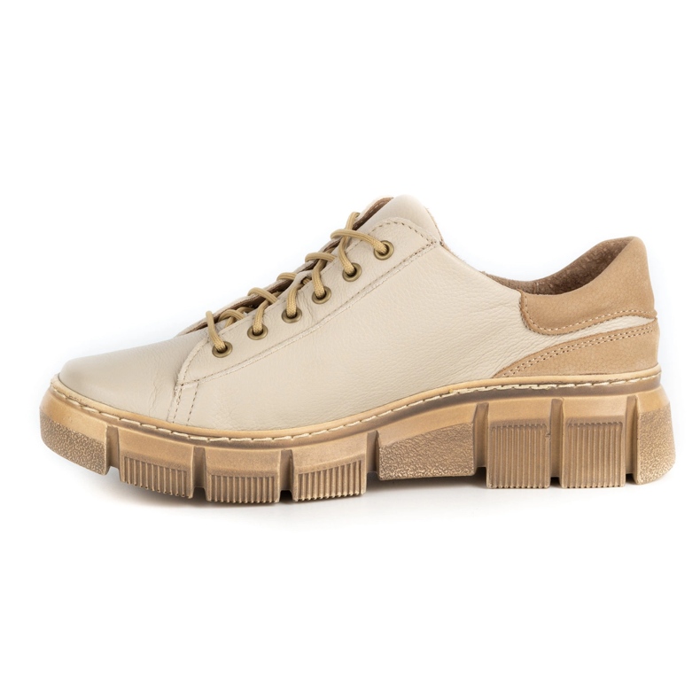 WASAK Women's shoes leather sneakers 0663W beige 1 WASAK Women's shoes leather sneakers 0663W beige 1