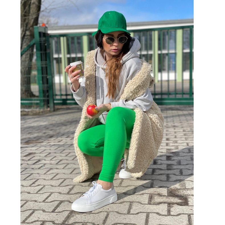 WASAK Women's shoes leather sneakers 0680W white 1