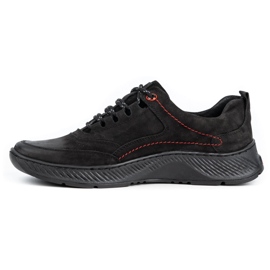 KOMODO Leather men's shoes Sport 922K black nubuck 1