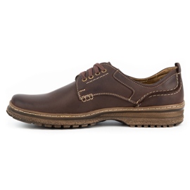 Olivier Men's casual leather shoes 221GT brown 2