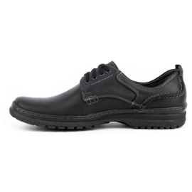 Olivier Men's casual leather shoes 221GT black 1