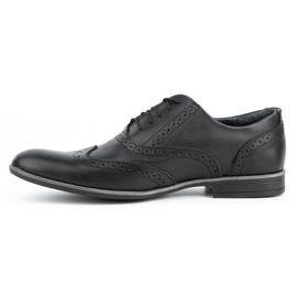 Olivier Leather formal shoes Brogues 306GT black 1