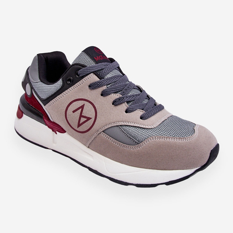 Mckeylor Men's Lace-up Sports Shoes Gray And Black Stephen grey 1