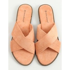 BM Women's Alyson Peach cross-slippers orange 1