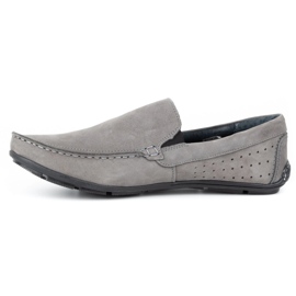 KOMODO Gray men's loafers 890 grey 1