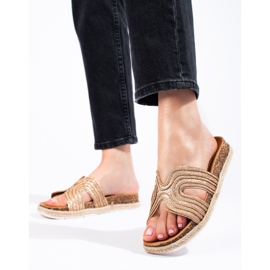 W. Potocki Comfortable Potocki slippers golden 1