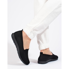 W. Potocki Women's slip on textile Potocki black 2