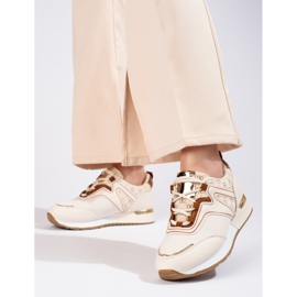 Shelovet beige women's sports shoes 1