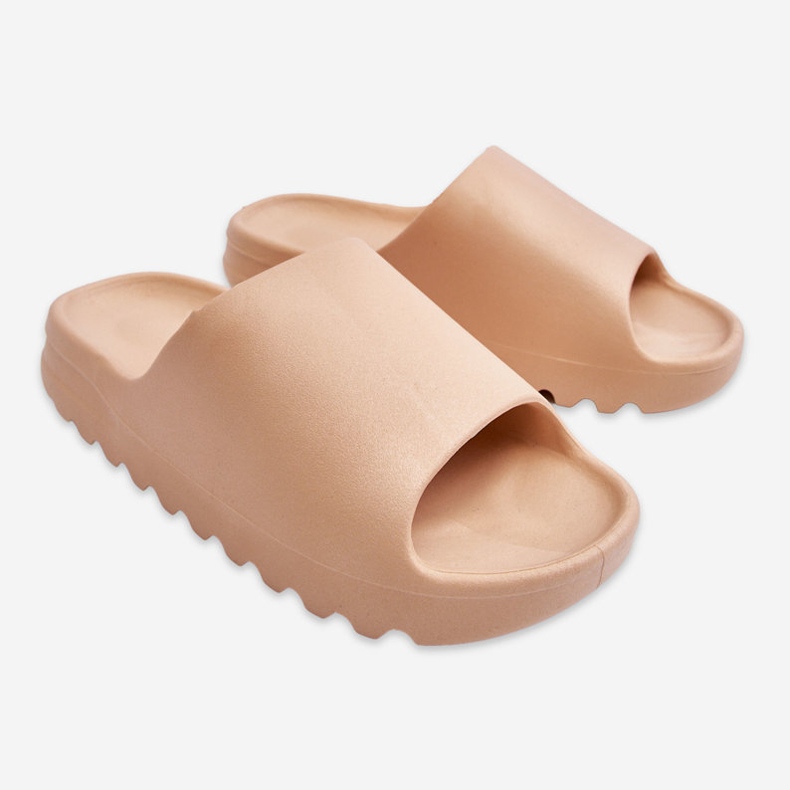 PS1 Fashionable Platform Slippers Beige Estella 1 PS1 Fashionable Platform Slippers Beige Estella 1