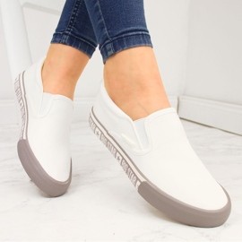 Textile sneakers slip on white Big Star HH274007 1