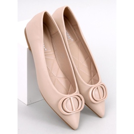 Falana Khaki almond toe ballet flats beige 1
