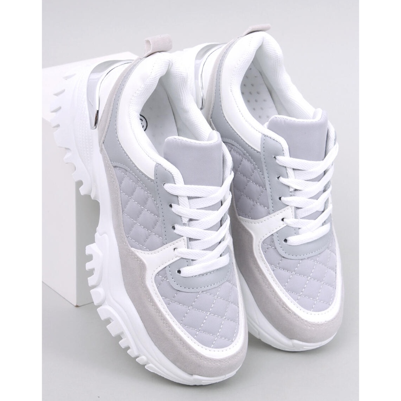 Ortega Gray wedge sneakers violet 1
