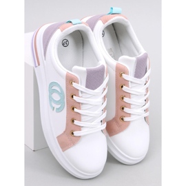 BM Verdon Pink women's sneakers white 1 BM Verdon Pink women's sneakers white 1