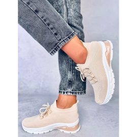 Caruso Beige sock sports shoes 1 Caruso Beige sock sports shoes 1