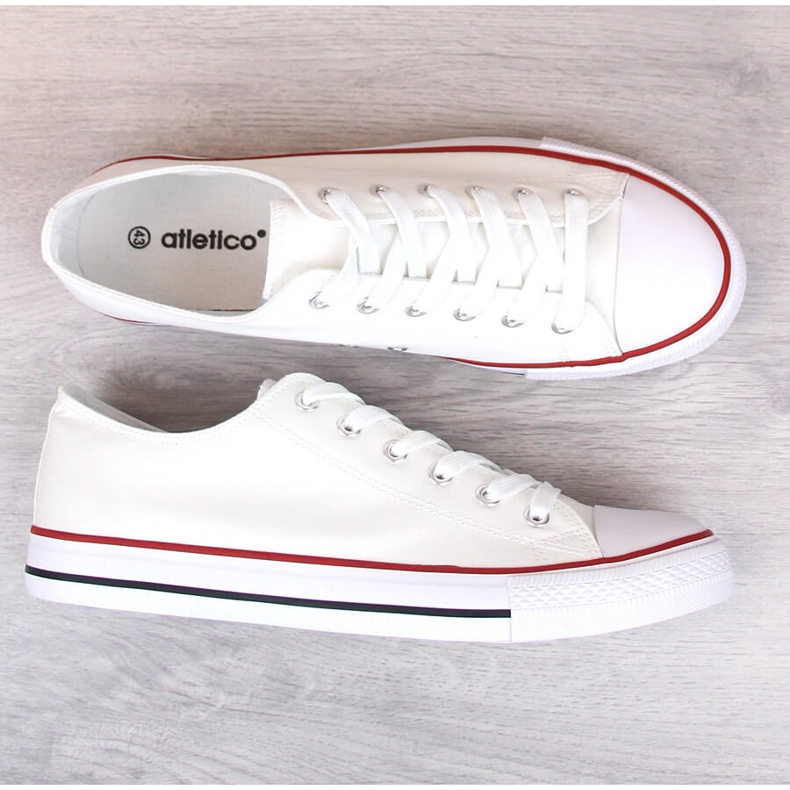 Men's white Atletico sneakers low sneakers 2