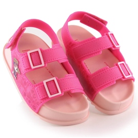 Comfortable pink sandals for girls Paw Patrol Zaxy JJ385015 07GR21BR 2
