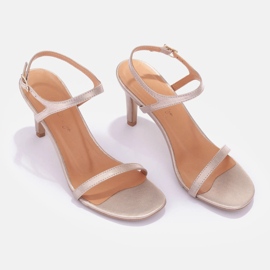 Marco Shoes High-heeled sandals golden 1