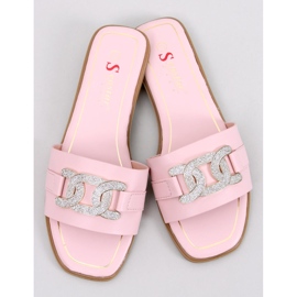 BM Mille Pink cubic zirconia slides 1