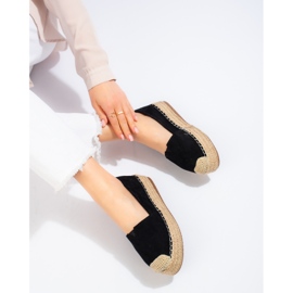 SHELOVET Espadrilles on the platform black 1