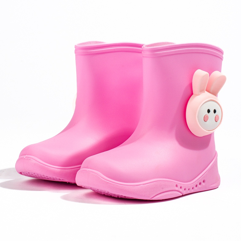 Girls' Shelovet pink galoshes 2