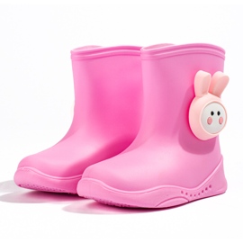 Girls' Shelovet pink galoshes 1