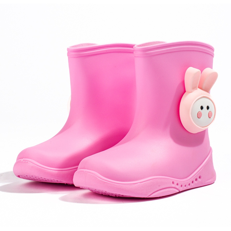Girls' Shelovet pink galoshes 1