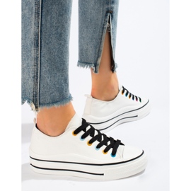 Women's sneakers on the platform Shelovet white 2