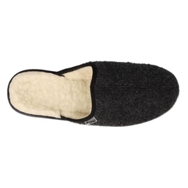 Dr.ORTO Befado men's pu slippers 000M326 black, insulated with sheep wool 2