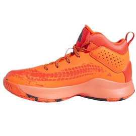 Basketball shoes adidas Cross Em Up 5 K Wide Jr HQ8494 orange oranges and reds 1