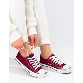 J. Star Classic Burgundy Sneakers red 1