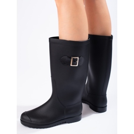 SHELOVET Matt Galoshes With Buckle black 1