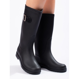 SHELOVET Matt Galoshes With Buckle black 2