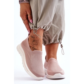 Women's Adiora Pink Slip-on Textile Sneakers 1
