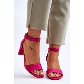 Women's sandals on the Fuksja Post 20sd98-1617 Lexi pink 1