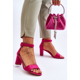 Women's sandals on the Fuksja Post 20sd98-1617 Lexi pink 2