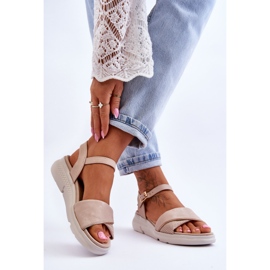 Women's Comfort Shoe Wedge Sandals Nude Ingrid beige 2 Women's Comfort Shoe Wedge Sandals Nude Ingrid beige 2