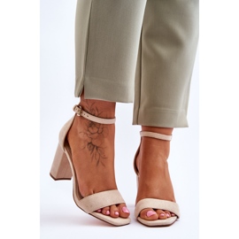 Women's Classic Suede Sandals Beige Passo 1