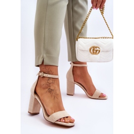 Women's Classic Suede Sandals Beige Passo 2