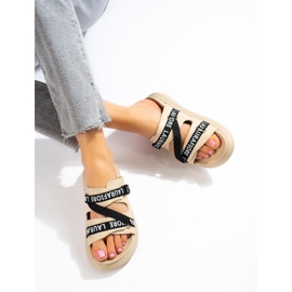 Comfortable LA.FI Beige Slippers 1