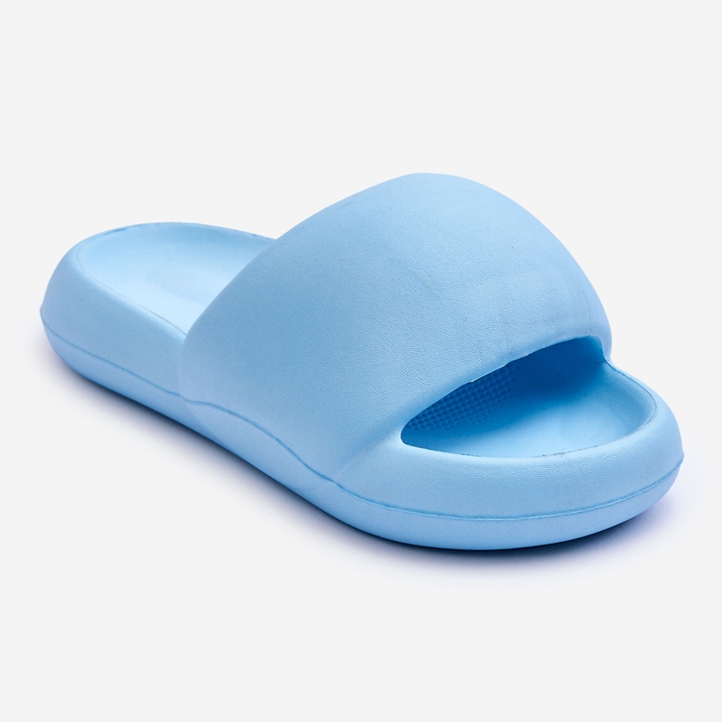 Women's Lightweight Foam Platform Slippers Blue Milton 1