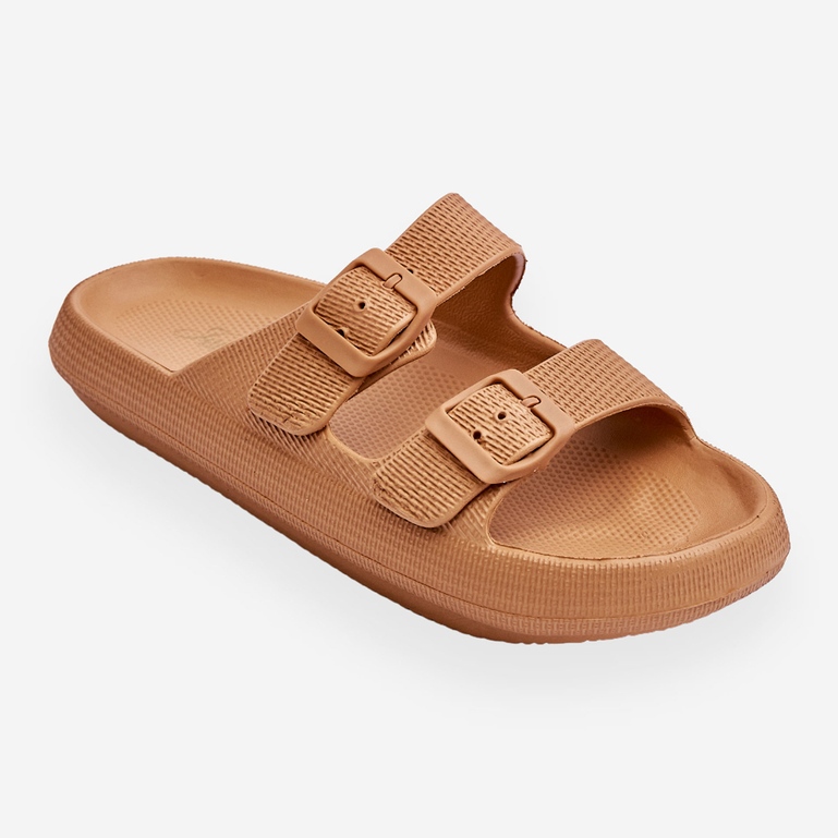 Women's Light Foam Slippers Brown Cleve 2