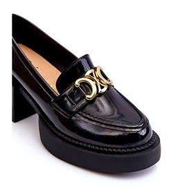 S.Barski Fashionable Pumps With Massive Heels Black Imani 1