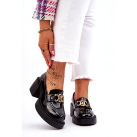 S.Barski Fashionable Pumps With Massive Heels Black Imani 2