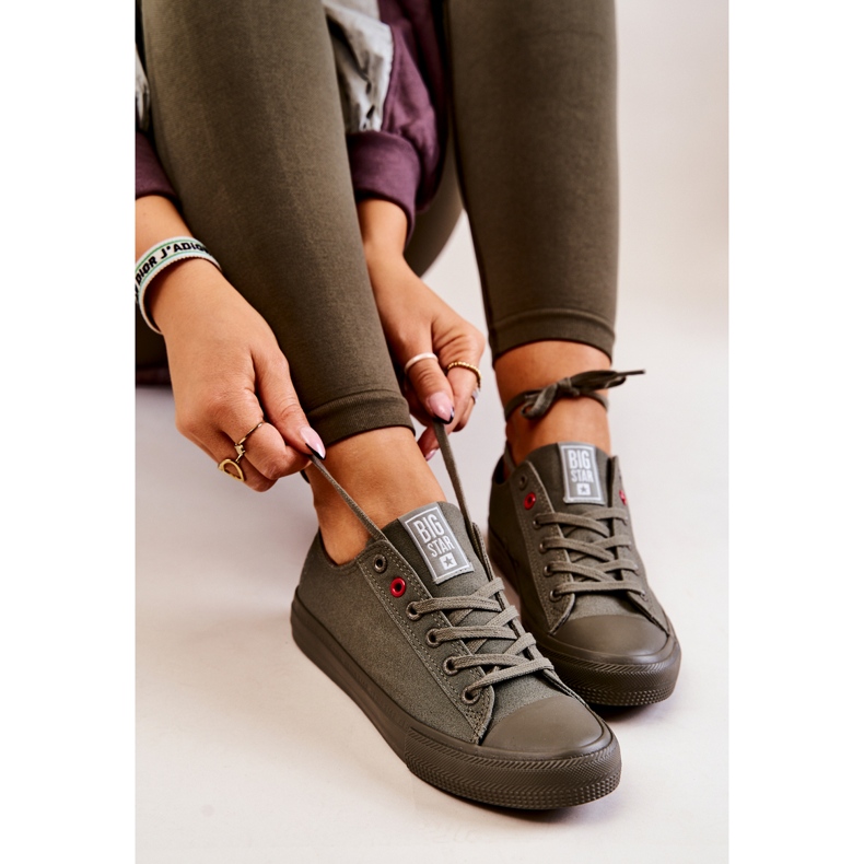 Low Sneakers Big Star JJ274004 Khaki green 1