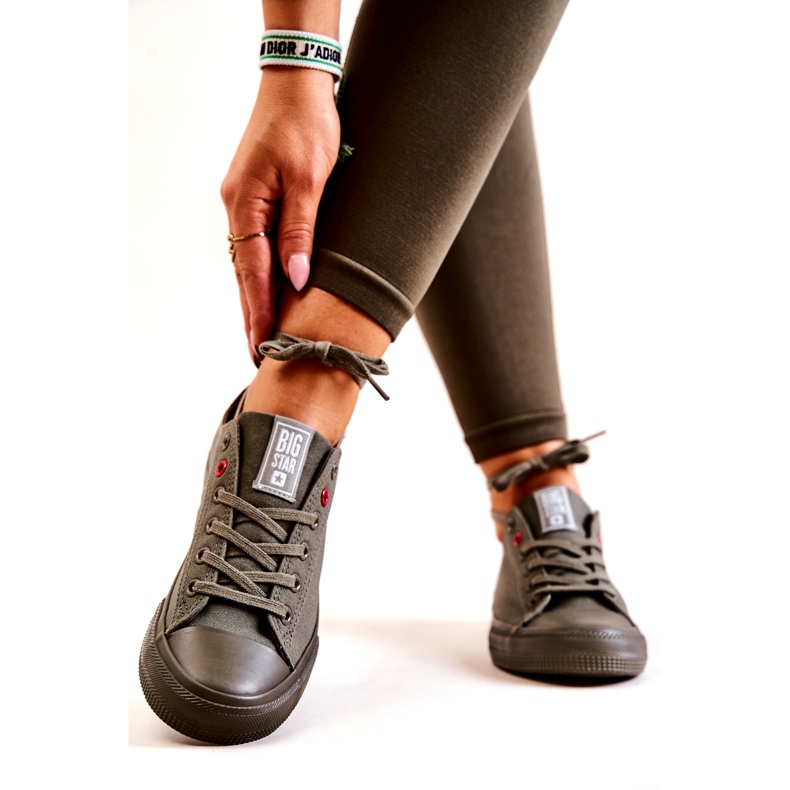 Low Sneakers Big Star JJ274004 Khaki green 3