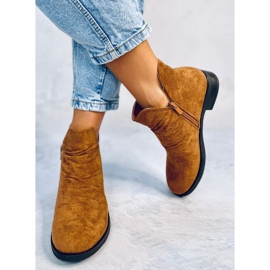 Boots with cut-out suede camel ST-21 Camel brown 7