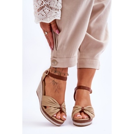Women's Wedge Sandals Beige Daphne 1 Women's Wedge Sandals Beige Daphne 1