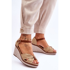 Women's Wedge Sandals Beige Daphne 2 Women's Wedge Sandals Beige Daphne 2