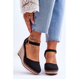 PS1 Women's Classic Wedge Sandals Black Malani 1