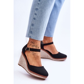 PS1 Women's Classic Wedge Sandals Black Malani 2